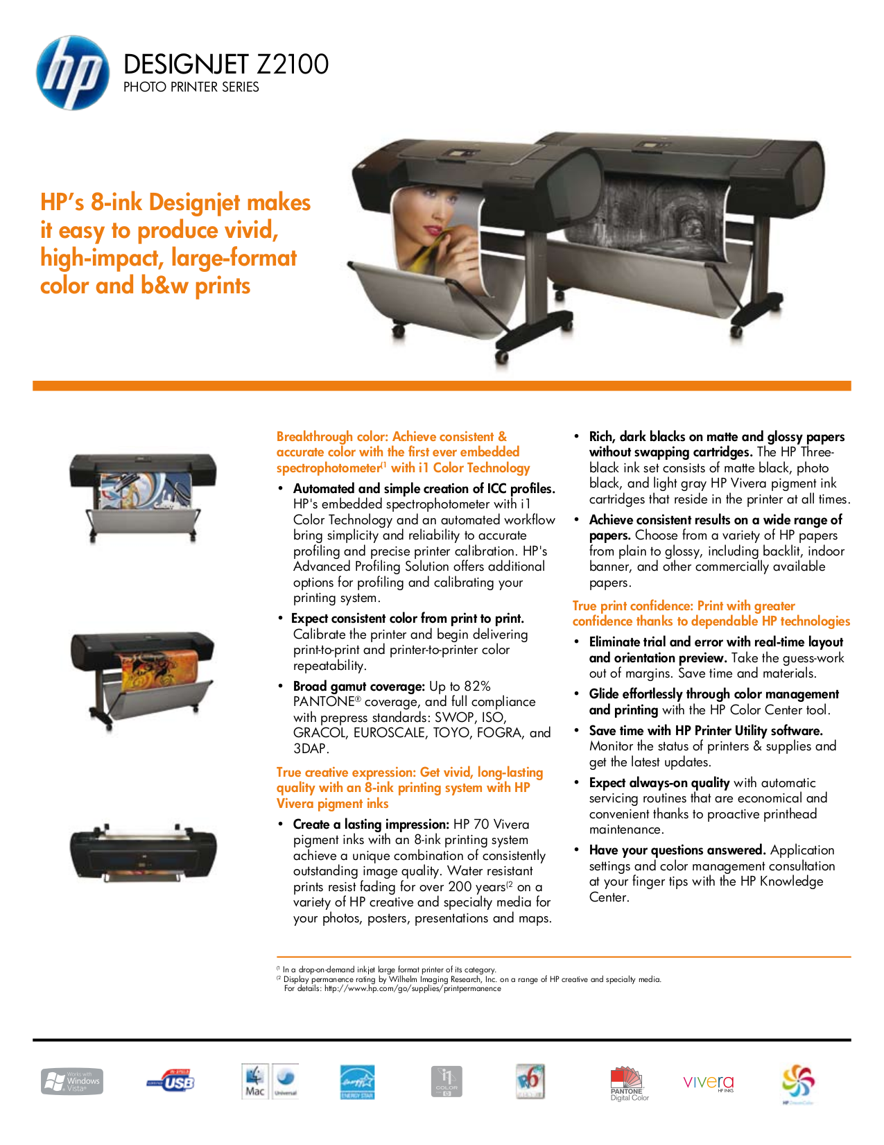 PDF manual for HP Printer Designjet Z2100