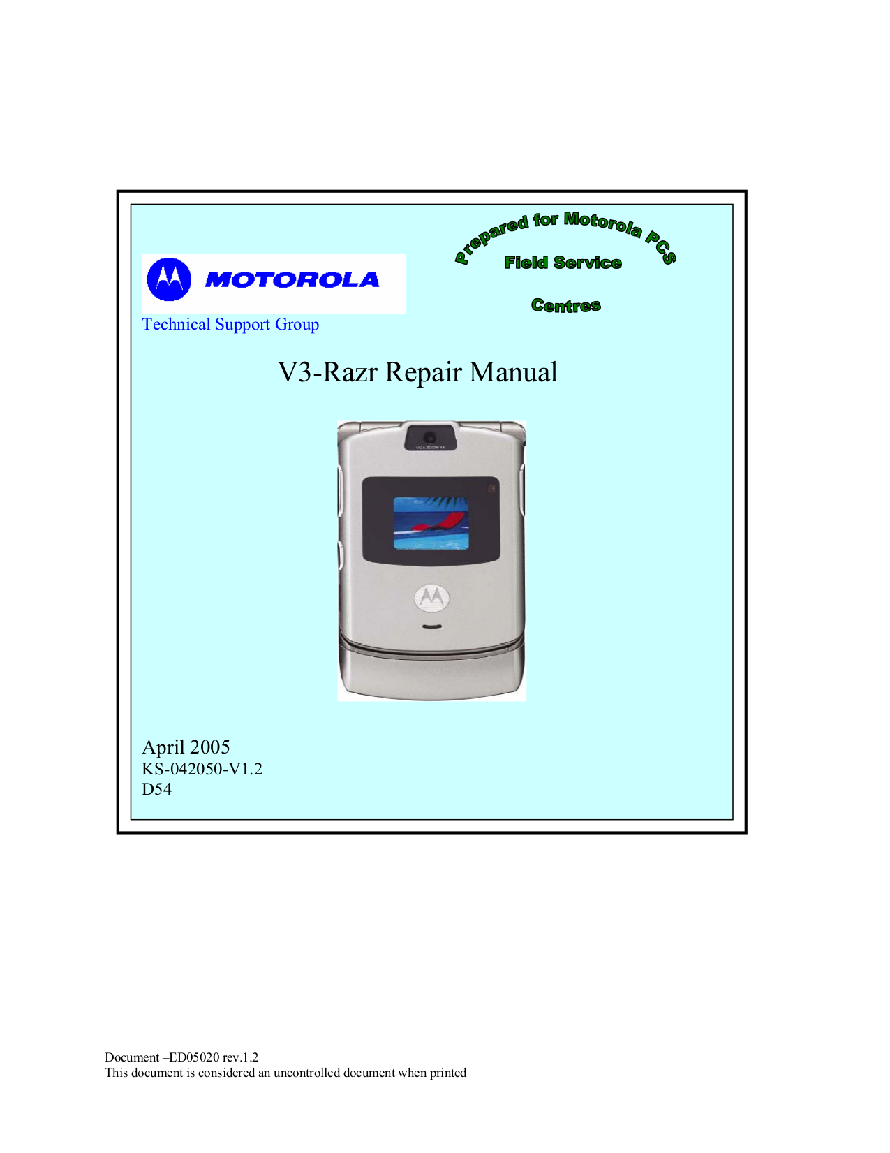 Download free pdf for Motorola RAZR V3i Cell Phone manual