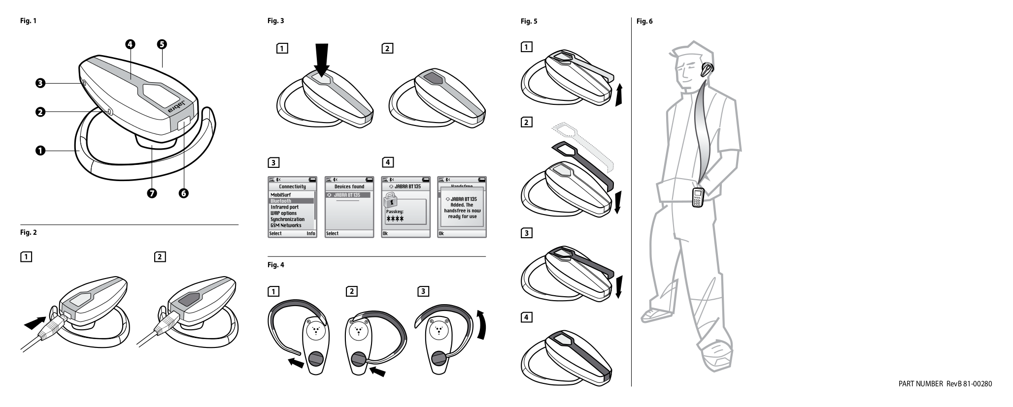 PDF manual for Jabra Headset BT135