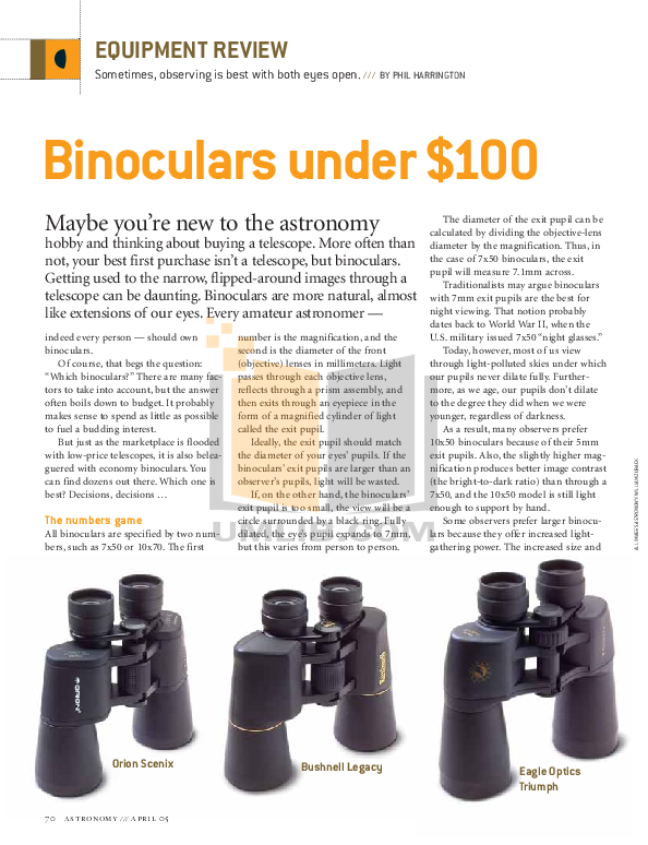 Download free pdf for Celestron UpClose 10x50 Binocular manual