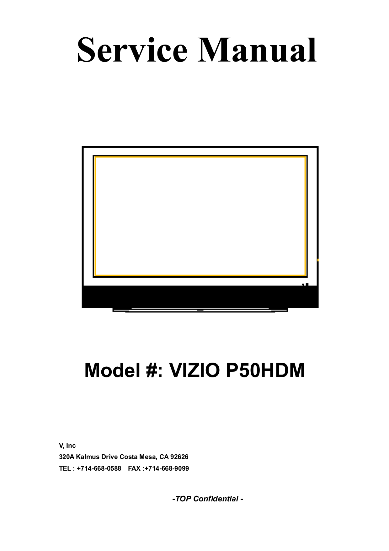 Download free pdf for Vizio L15 TV manual