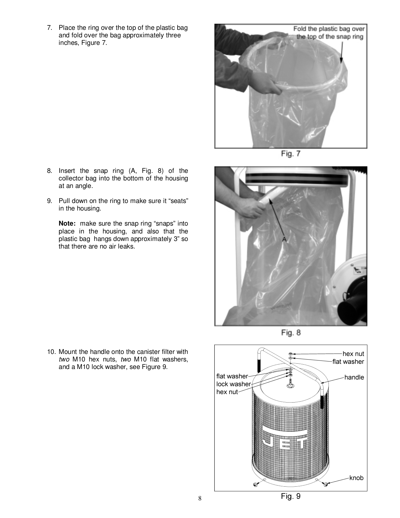 PDF manual for Jet Other DC1200C Dust Collector