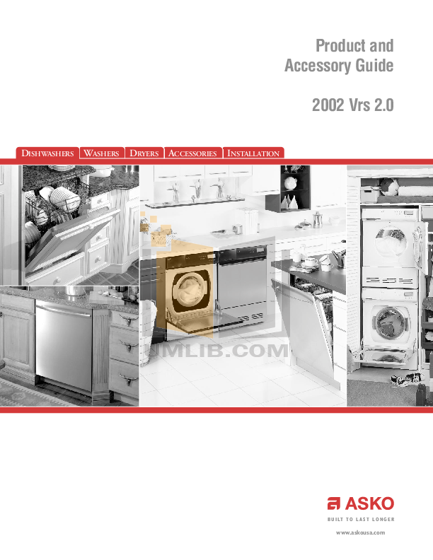 Download free pdf for Asko 1805 Dishwasher manual