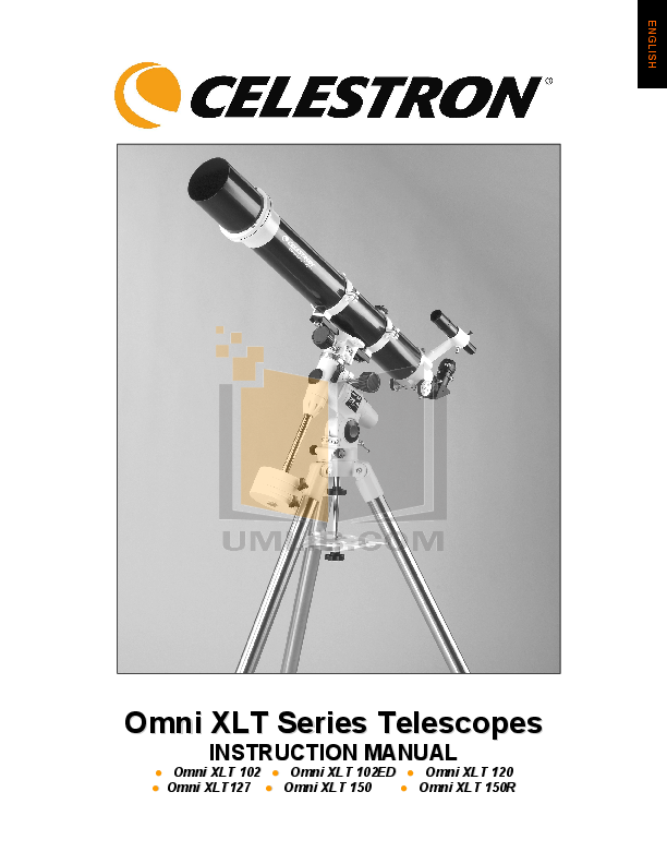 Download free pdf for Celestron Omni XLT 150R Telescope manual