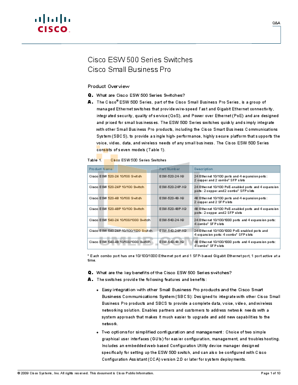 Download free pdf for Cisco ESW-520-24 Switch manual