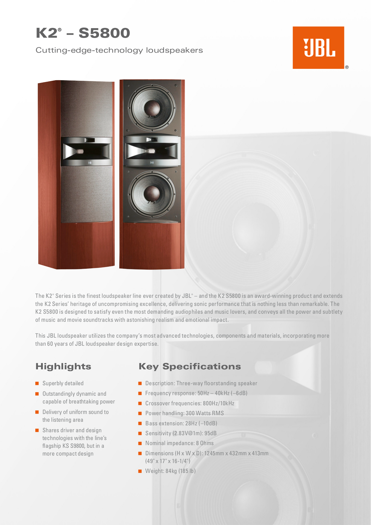 bacini acoustica speaker manual