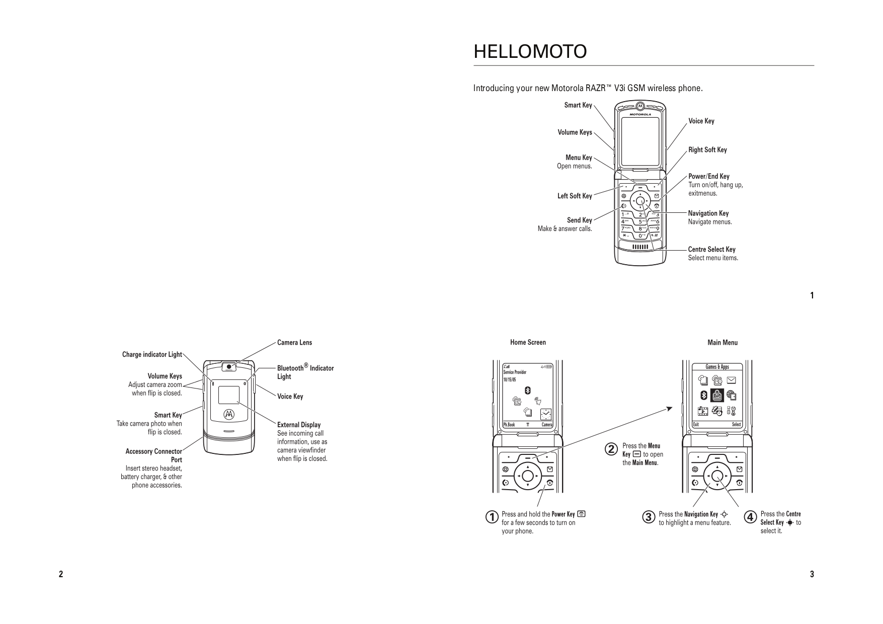 Download free pdf for Motorola RAZR V3i Cell Phone manual