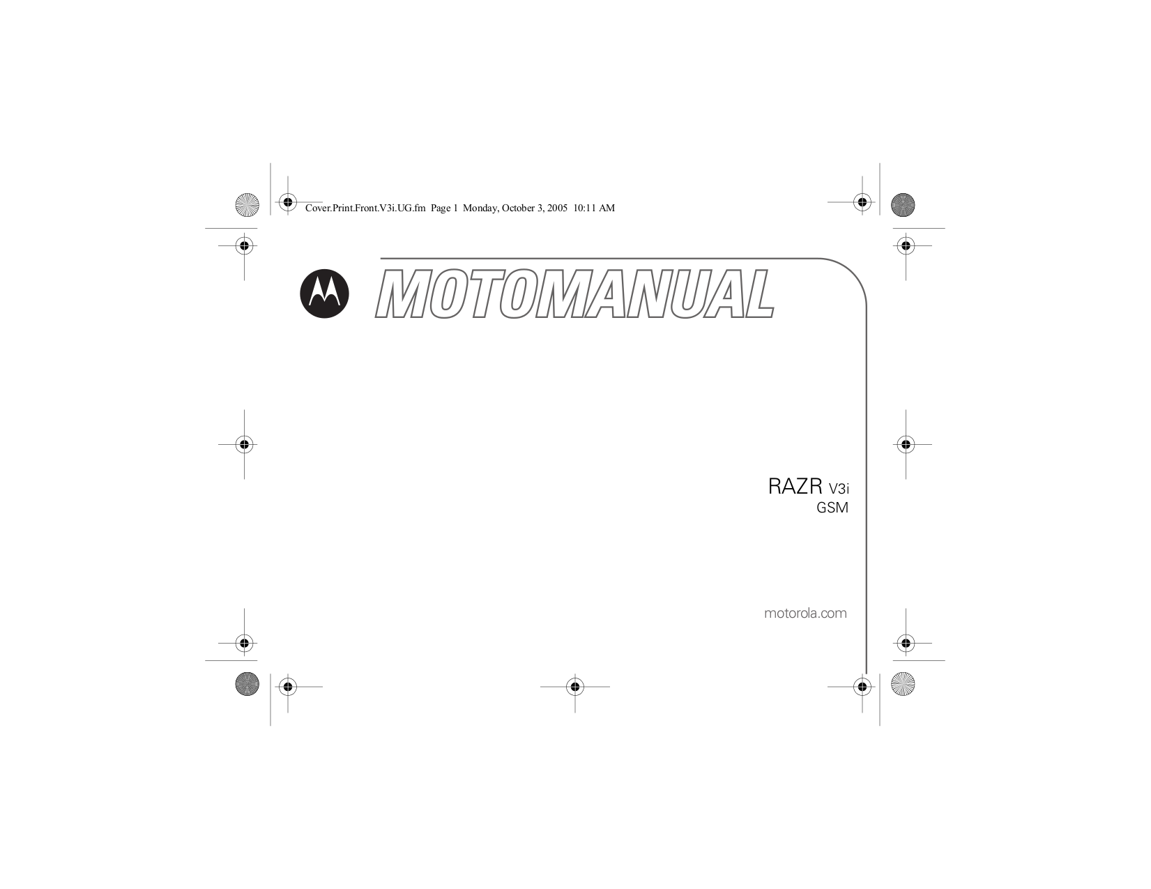 Download free pdf for Motorola RAZR V3i Cell Phone manual