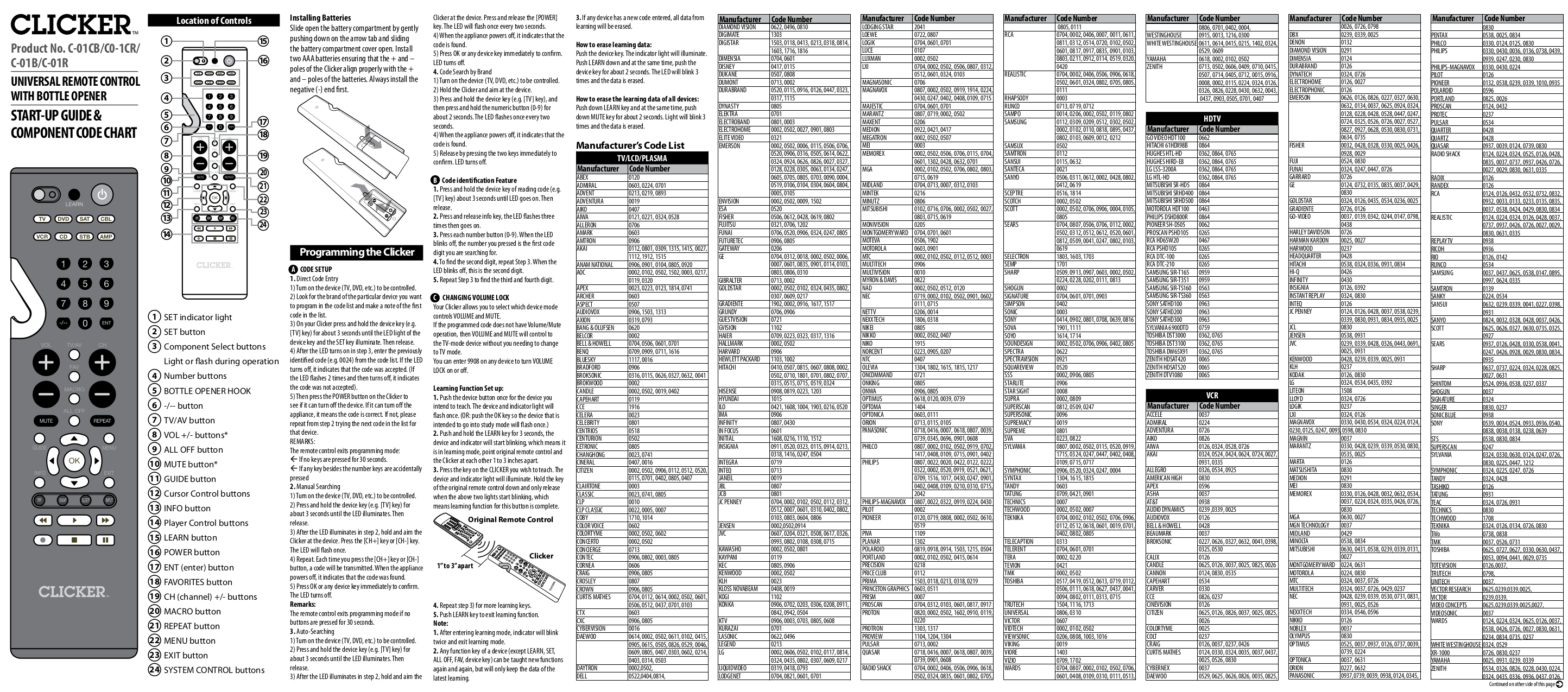 PDF manual for RCA TV HD65W20