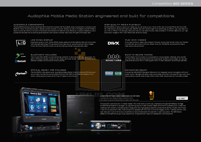 PDF manual for Alpine Car Amplifier PDX-1.600