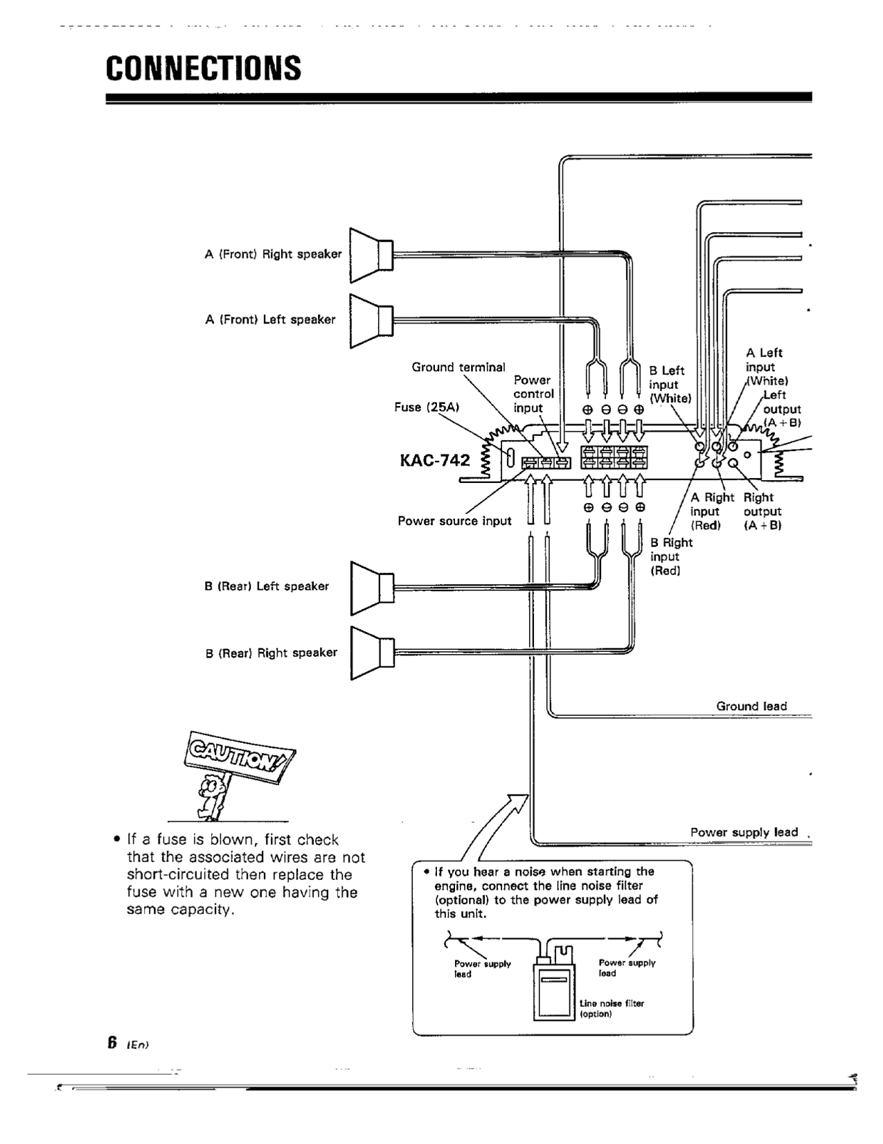 PDF manual for Kenwood Amp KAC921