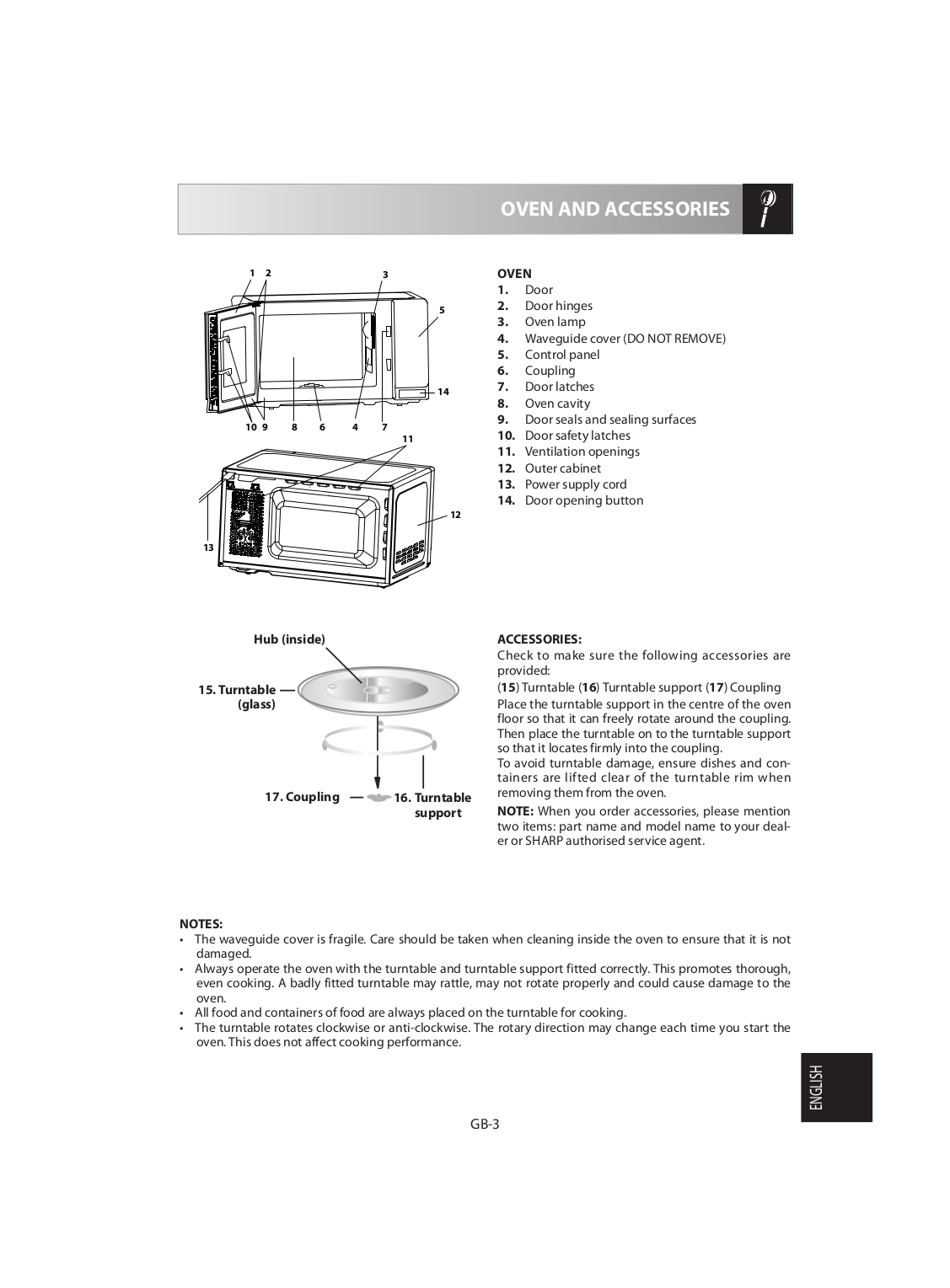 Sharp R 305ks Microwave Owner's Manual