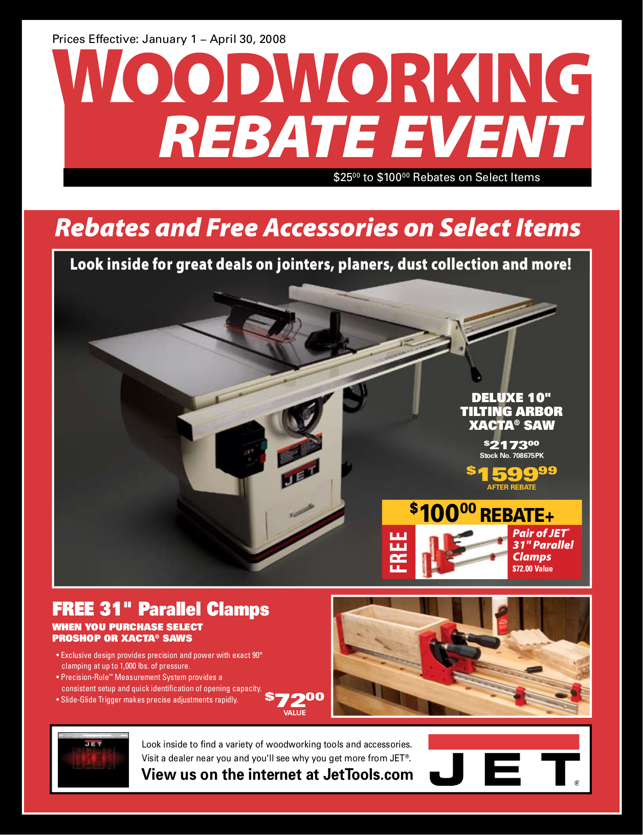 Download free pdf for Jet Xacta JTAS12XL503 Table Saw Other manual