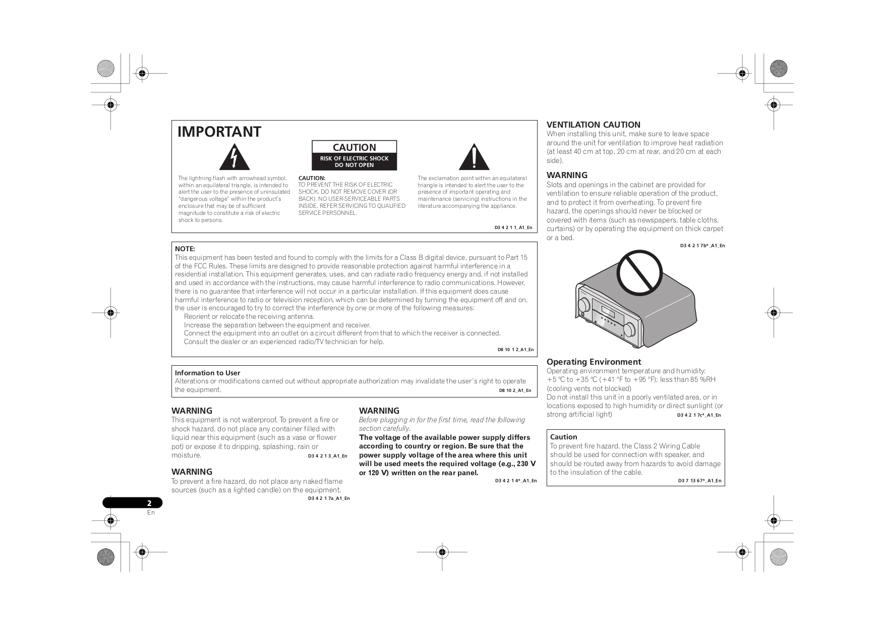 PDF manual for Pioneer Receiver VSX521K
