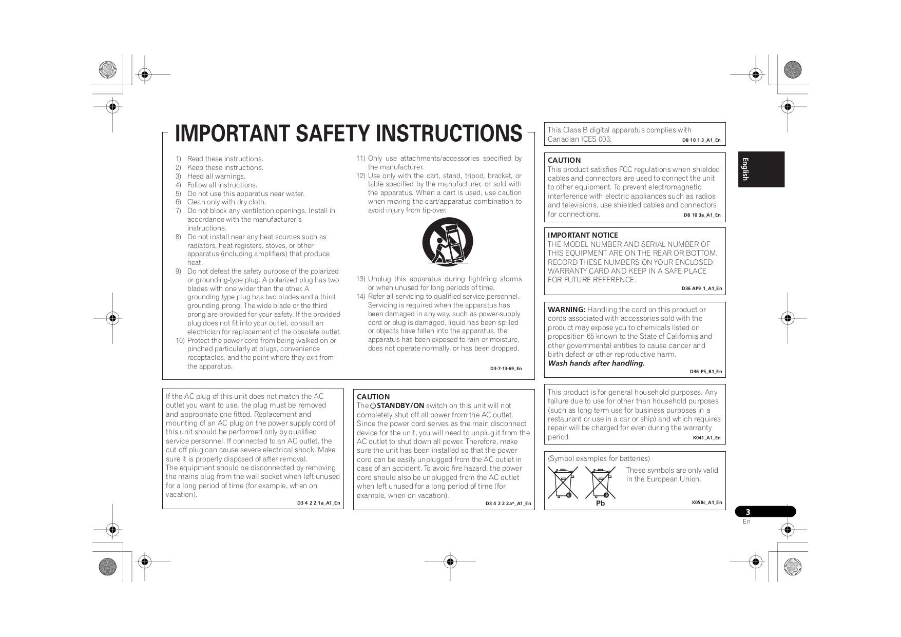 PDF manual for Pioneer Receiver VSX521K