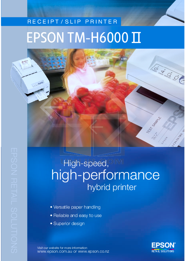 Download free pdf for Epson TM-H6000III Printer manual