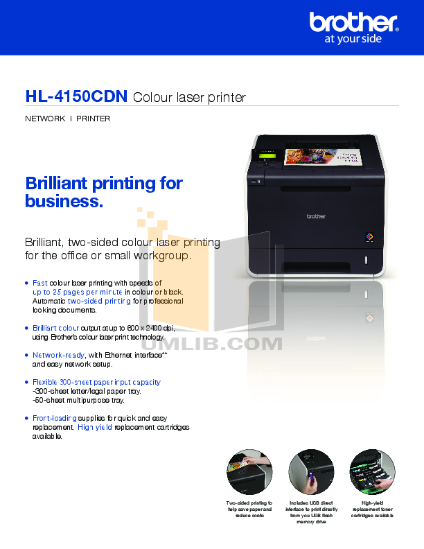 Download free pdf for Brother HL-4150CDN Printer manual