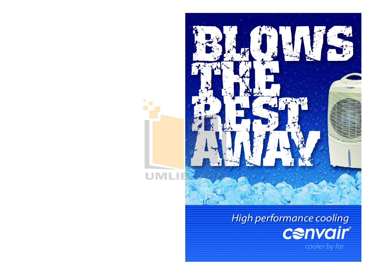 PDF manual for Convair Air Conditioner Award 2000