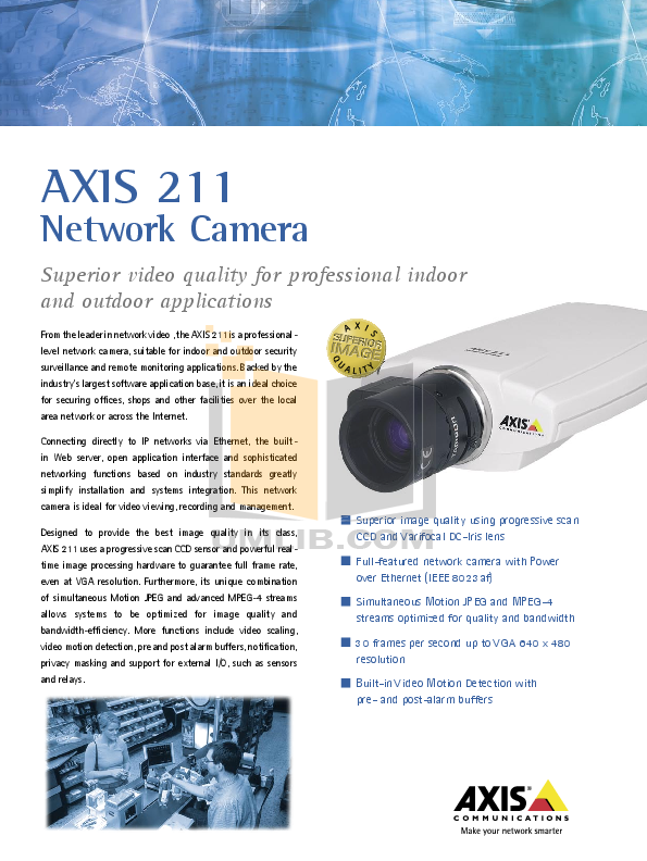 Download free pdf for Axis 211M Security Camera manual
