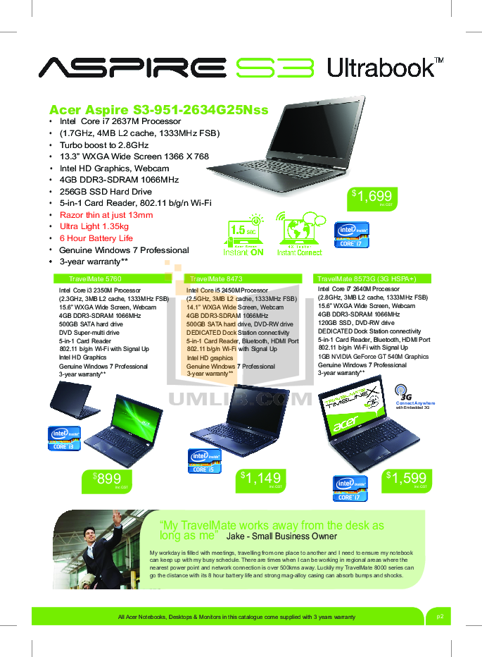 PDF manual for Acer Monitor V223