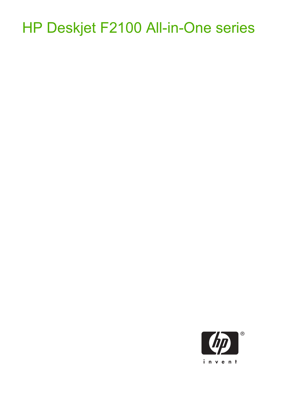 Download free pdf for HP Deskjet F2187 Multifunction Printer manual