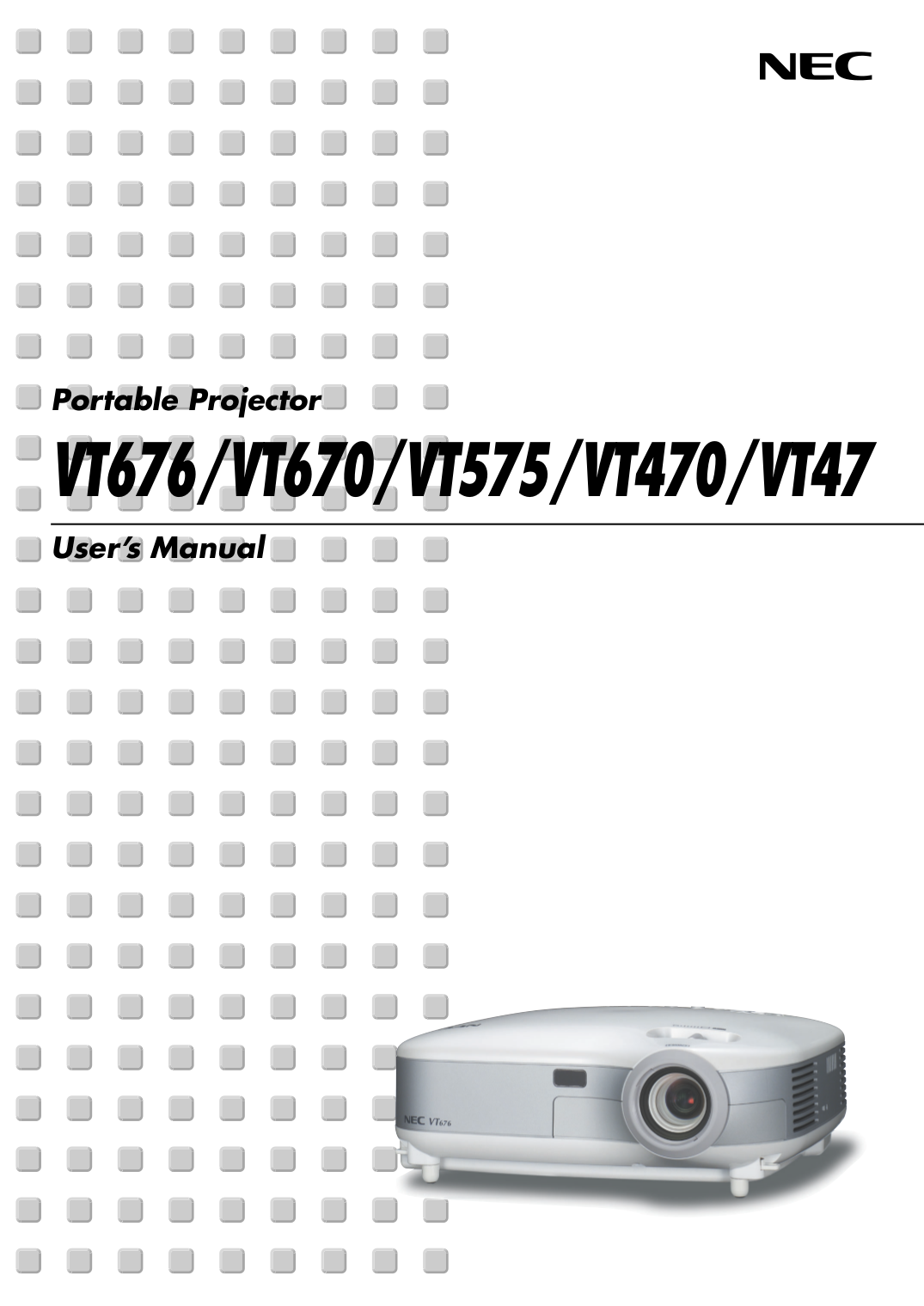 Download free pdf for NEC VT47 Projector manual