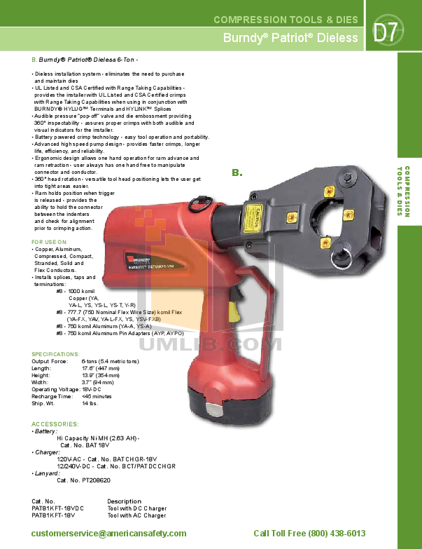 PDF manual for Greenlee Other 980 Power Pumps