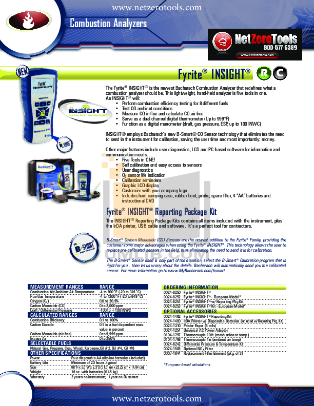 PDF manual for Bacharach Other HGM300 Gas Analyzers