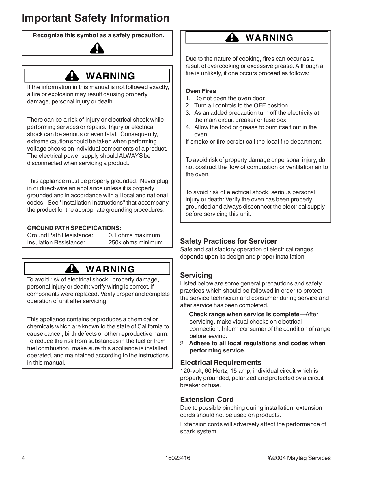 PDF manual for Maytag Range MER6875AAS