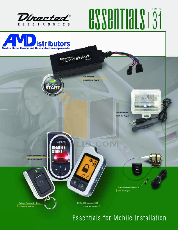 Download free pdf for DEI Viper 350HV Car Alarms Other manual