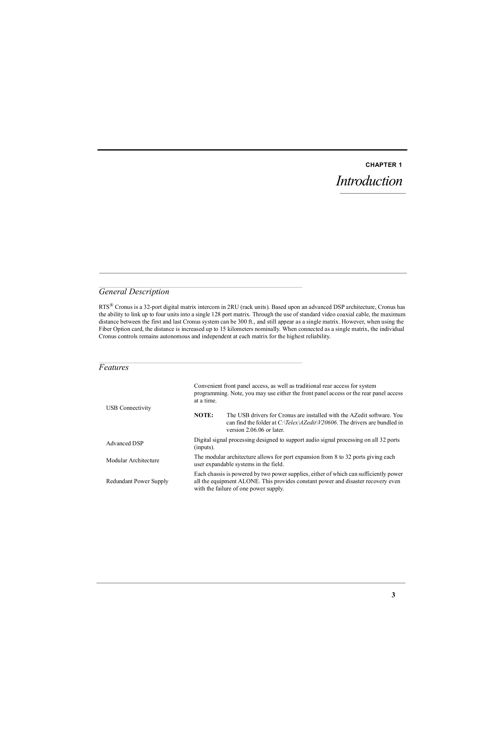 Telex Other XCP-32-DB9 IntercomSystem pdf page preview