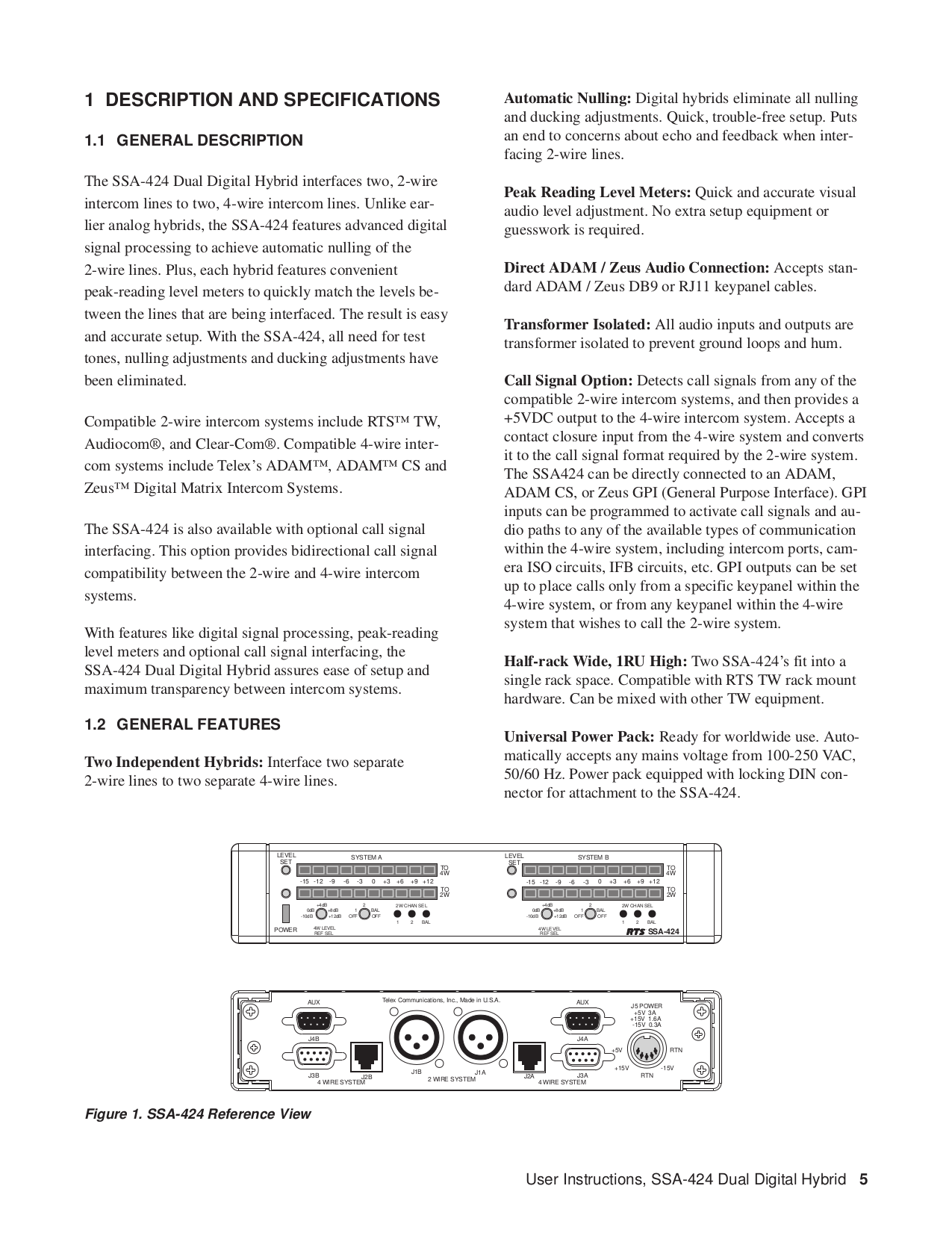 Telex Other XCP-32-DB9 IntercomSystem pdf page preview