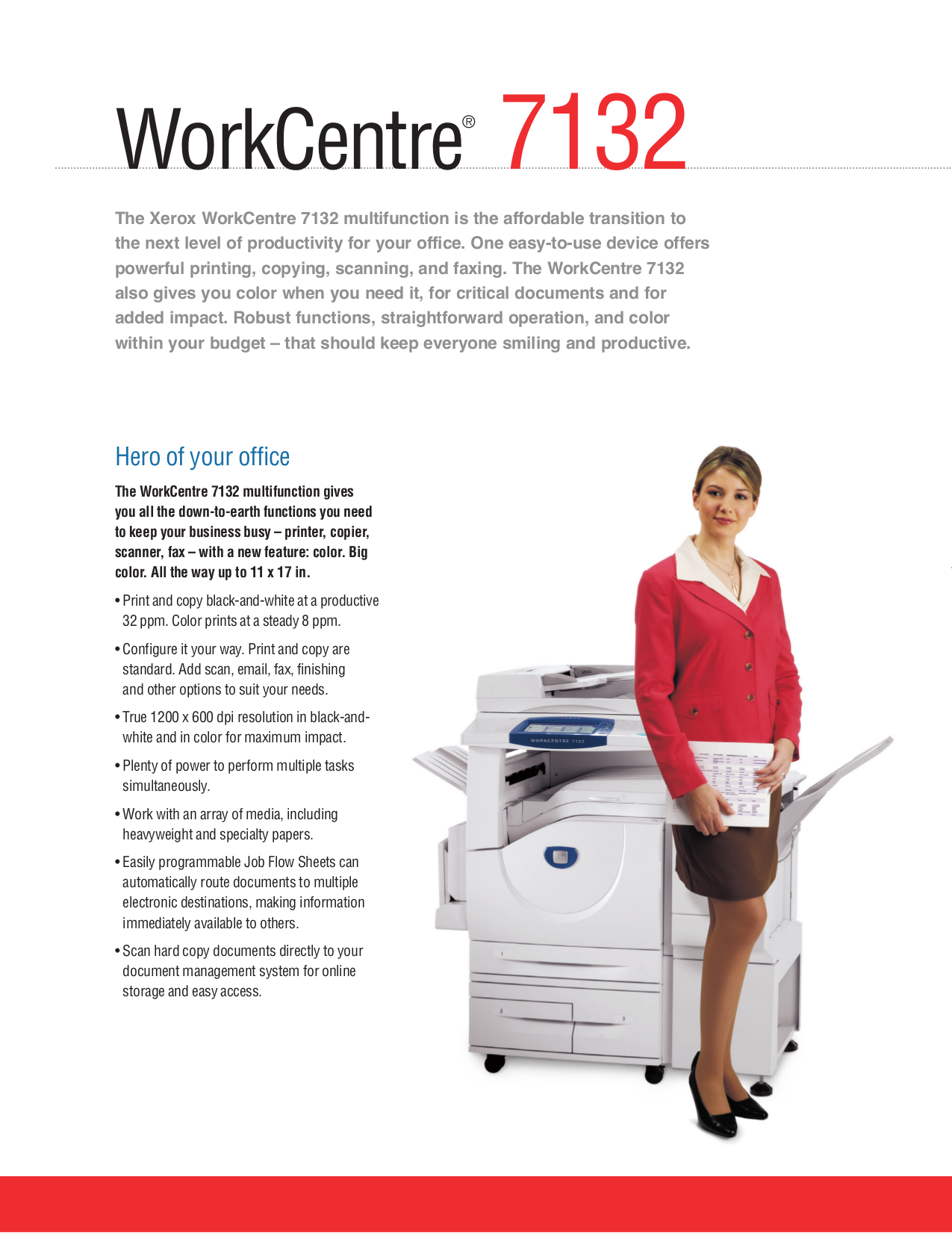 PDF manual for Xerox Multifunction Printer WorkCentre 7132