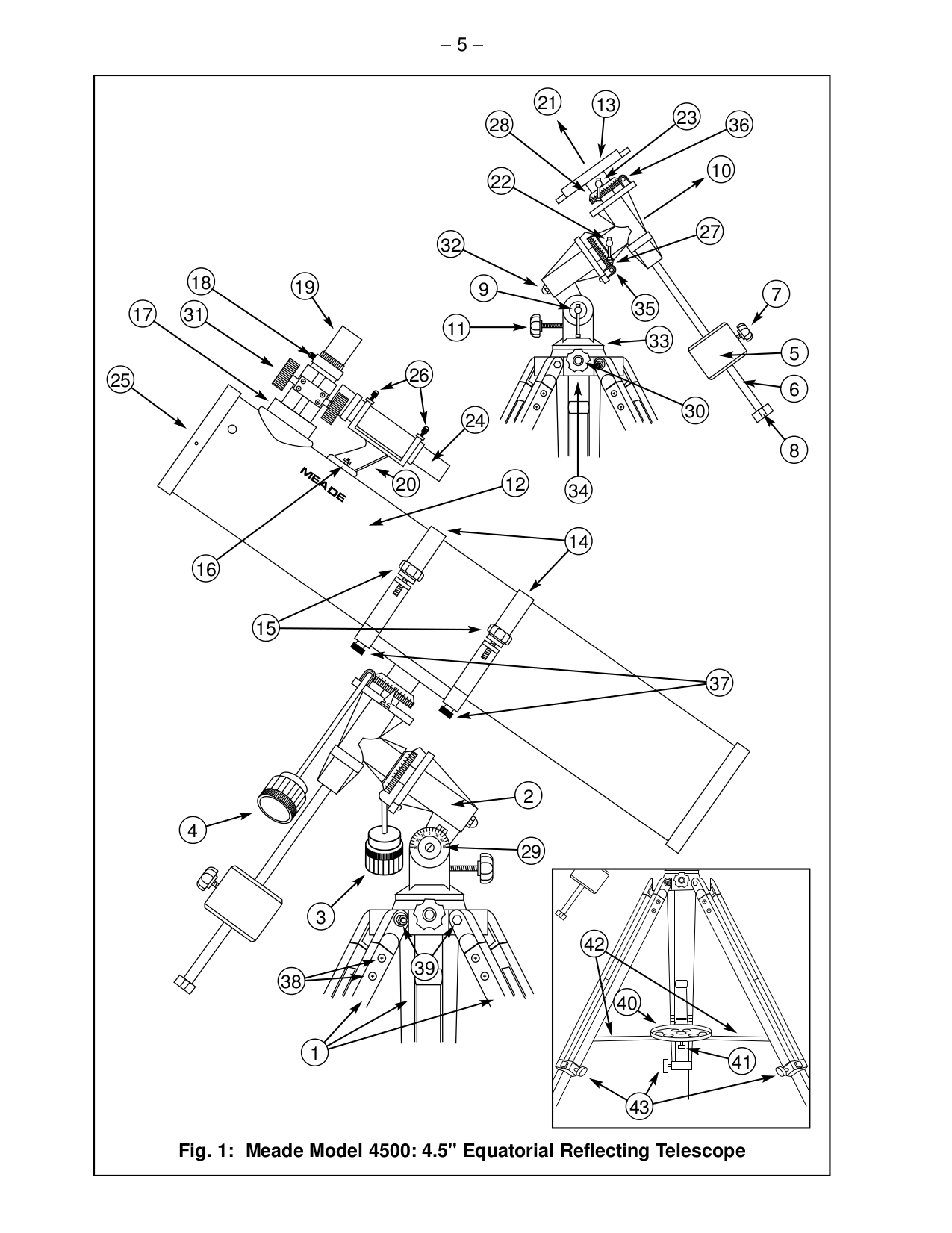 Meade Telescope Parts Diagram