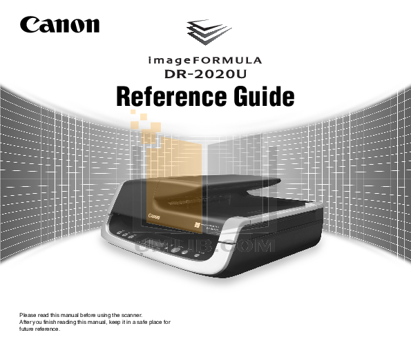 pdf for Canon Scanner imageFORMULA DR-2020U manual