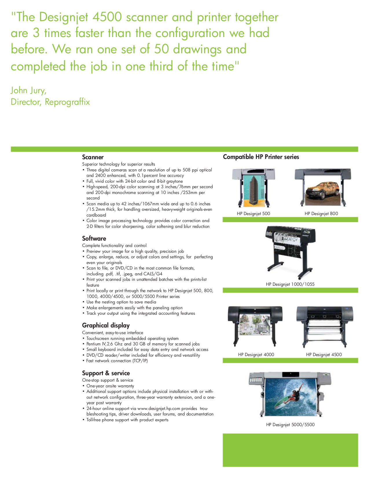 PDF manual for HP Printer Designjet 5500PS