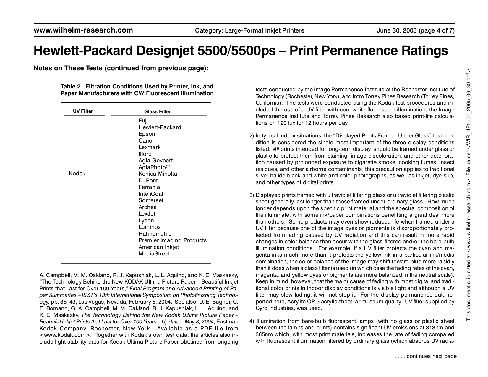 PDF manual for HP Printer Designjet 5500PS