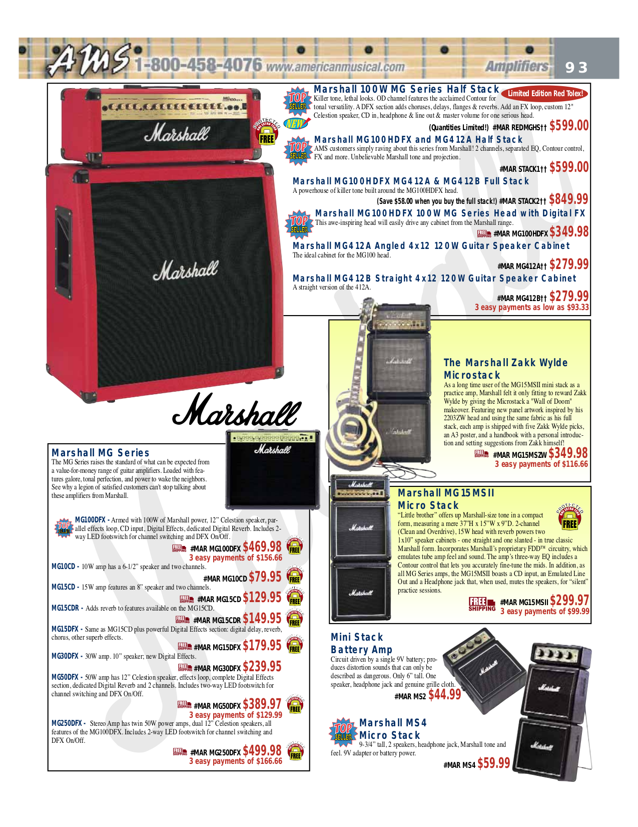 Download free pdf for Marshall MG15DFX Amp manual