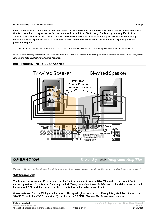 PDF manual for Crown Amp K2