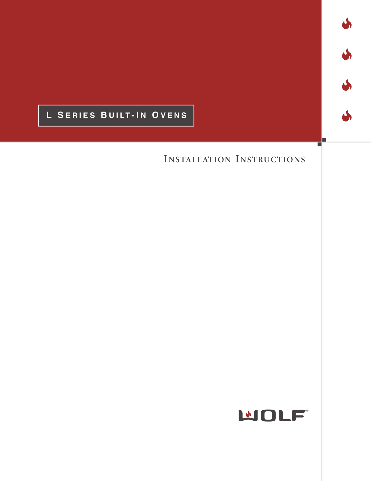 Download free pdf for Wolf DO30U Oven manual
