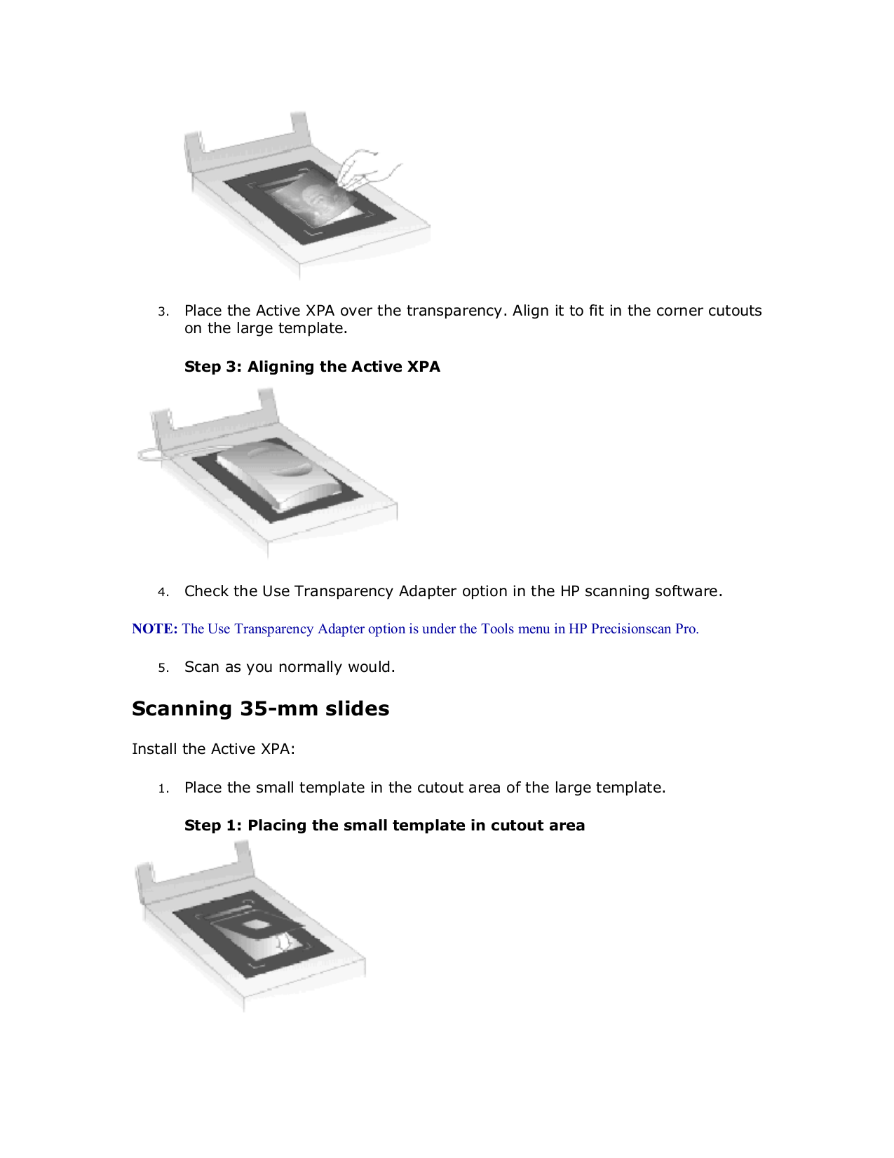 PDF manual for HP Scanner Scanjet 5370c