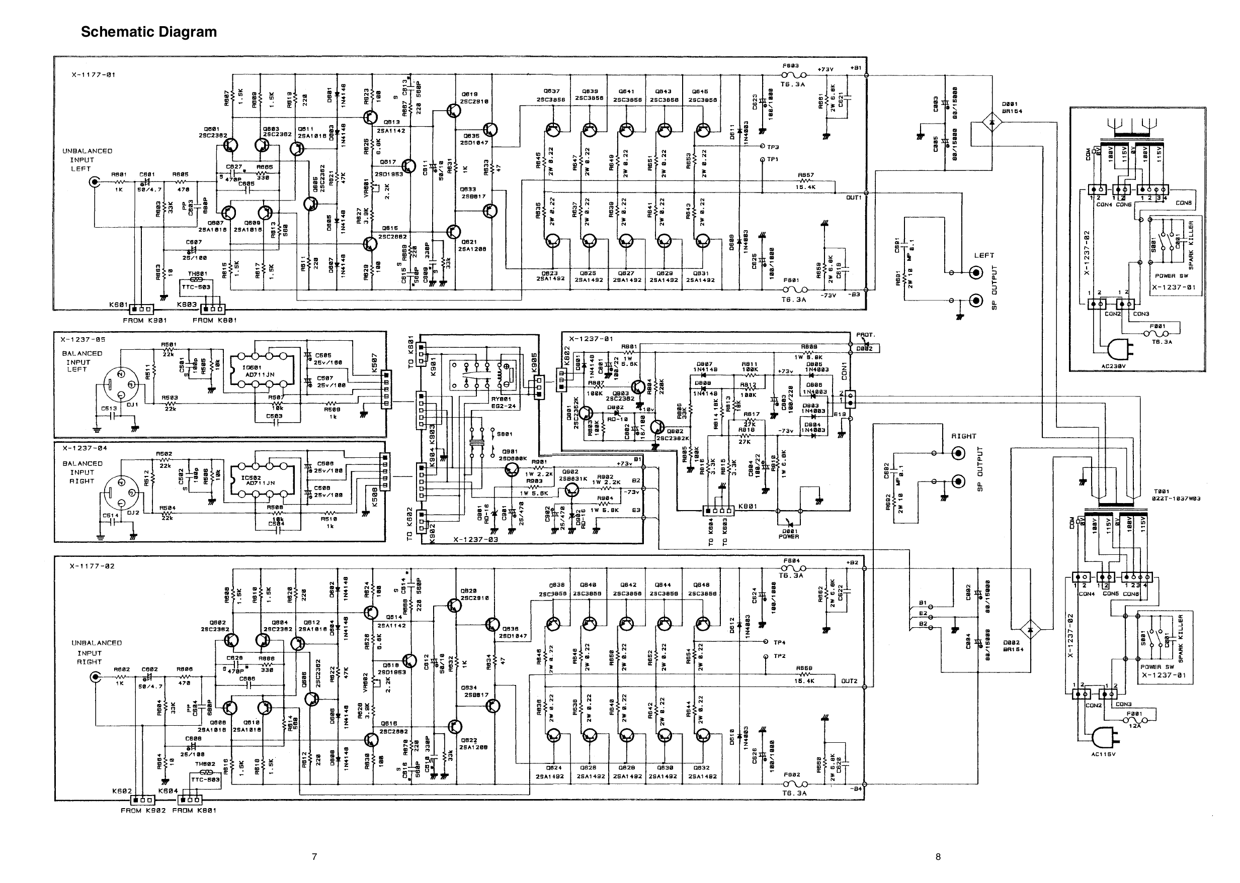PDF manual for Rotel Amp RB1000