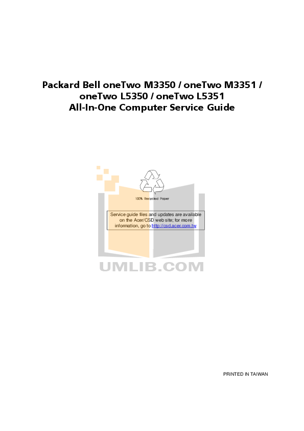 Download free pdf for Acer P243W Monitor manual