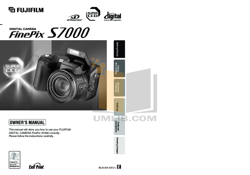 Download free pdf for fujifilm finepix s700 digital camera manual