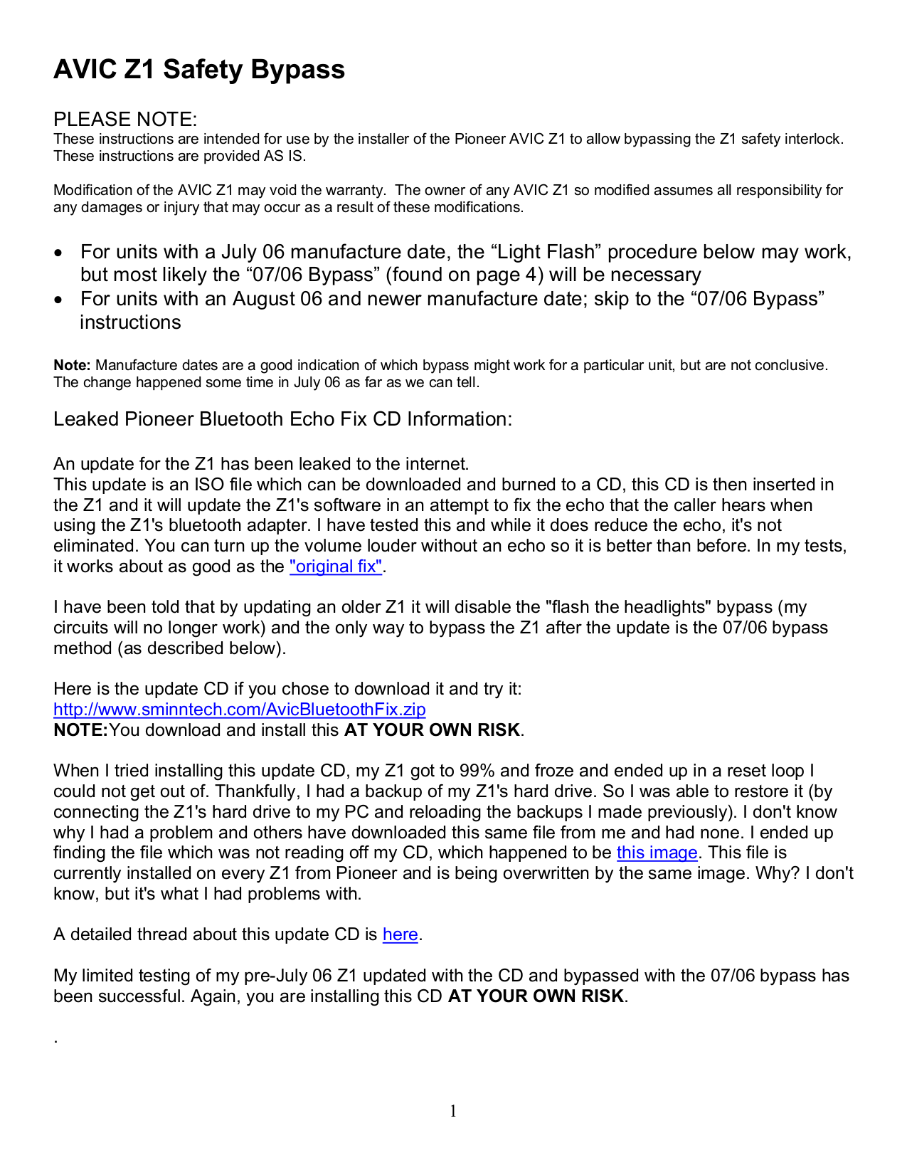 Download free pdf for Pioneer AVIC-Z1 GPS manual