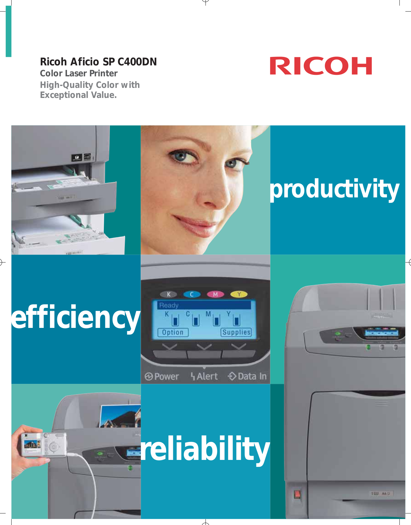 Download free pdf for Ricoh Aficio SP C400DN Printer manual