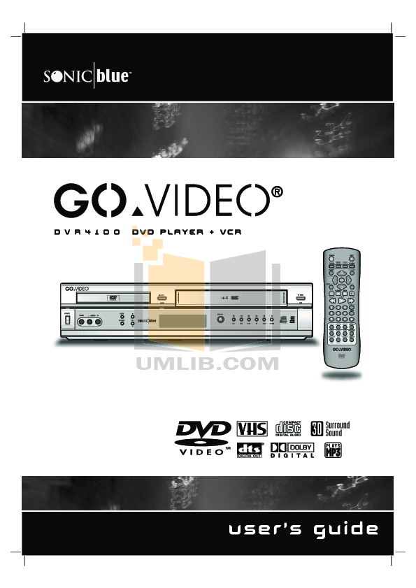 Download free pdf for GoVideo DVR4100 DVD Players manual