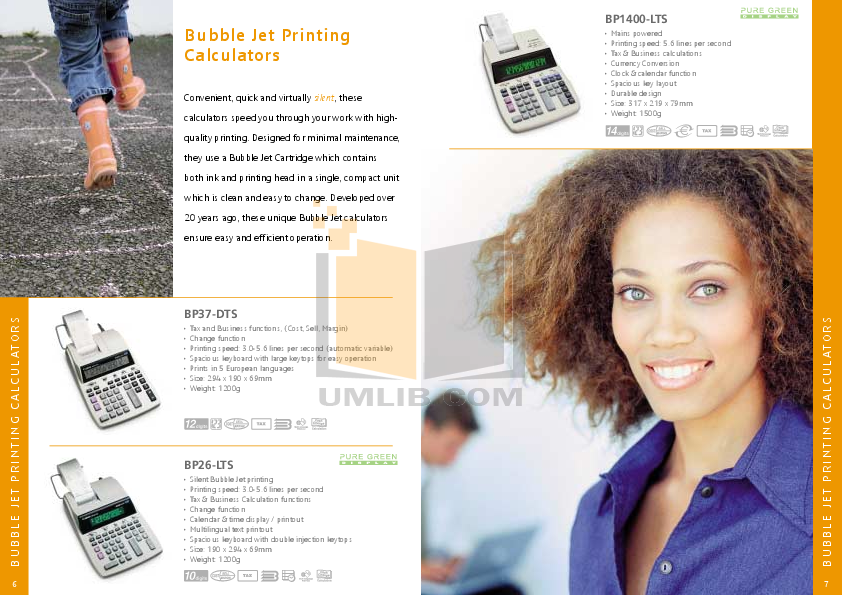 PDF manual for Canon Calculator P23DH