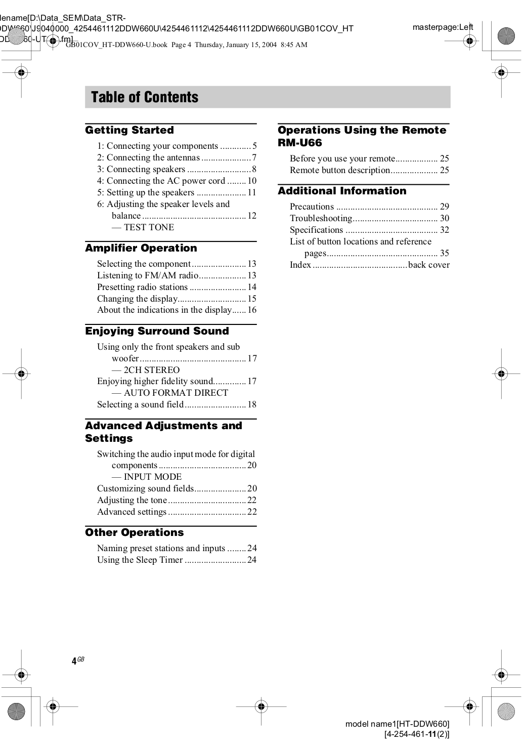 PDF Manual For Sony Home Theater HT-DDW660