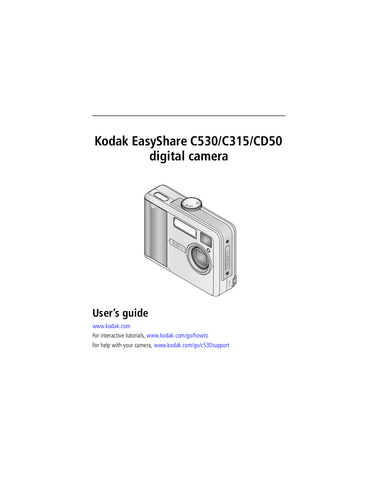 Download free pdf for Kodak EasyShare C315 Digital Camera manual